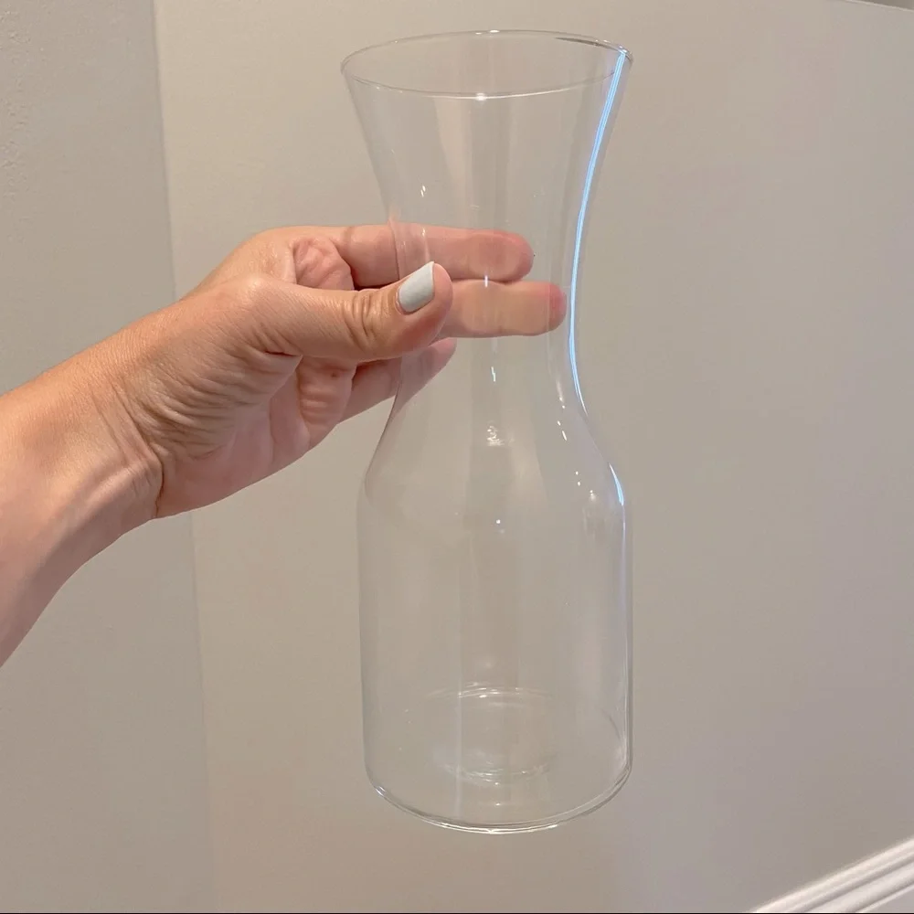 Crate & Barrel Glass Carafe / Decanter
